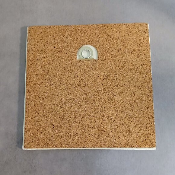 Currier & Ives "The Old Homestead in Winter" Black & White Decorative Tile - Picture 4 of 4